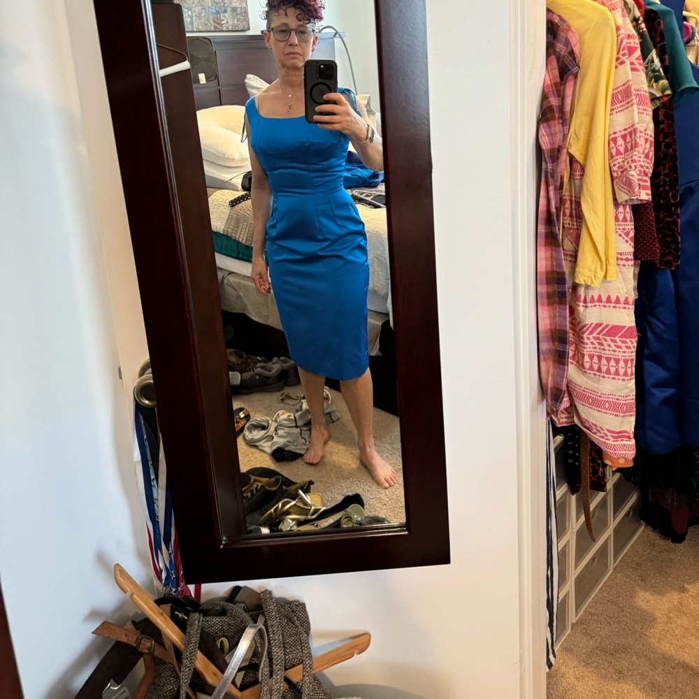 1960’s satin midi dress with cropped jacket